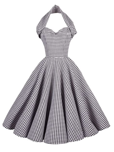 1950s black and white dress|More.